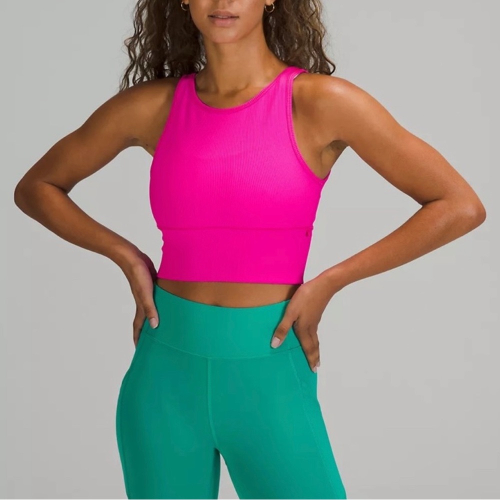 Lululemon Power Pivot Tank pink NWT